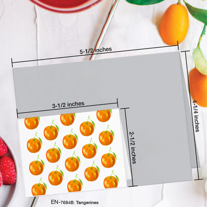 Tangerines, Greeting Card (#7684B)
