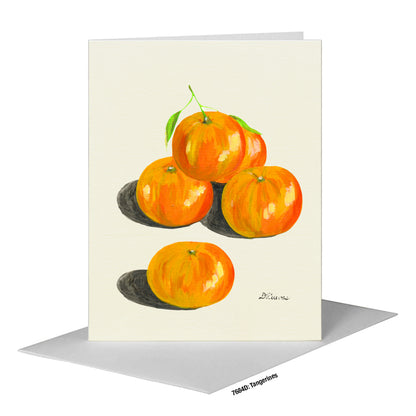 Tangerines, Greeting Card (#7684D)