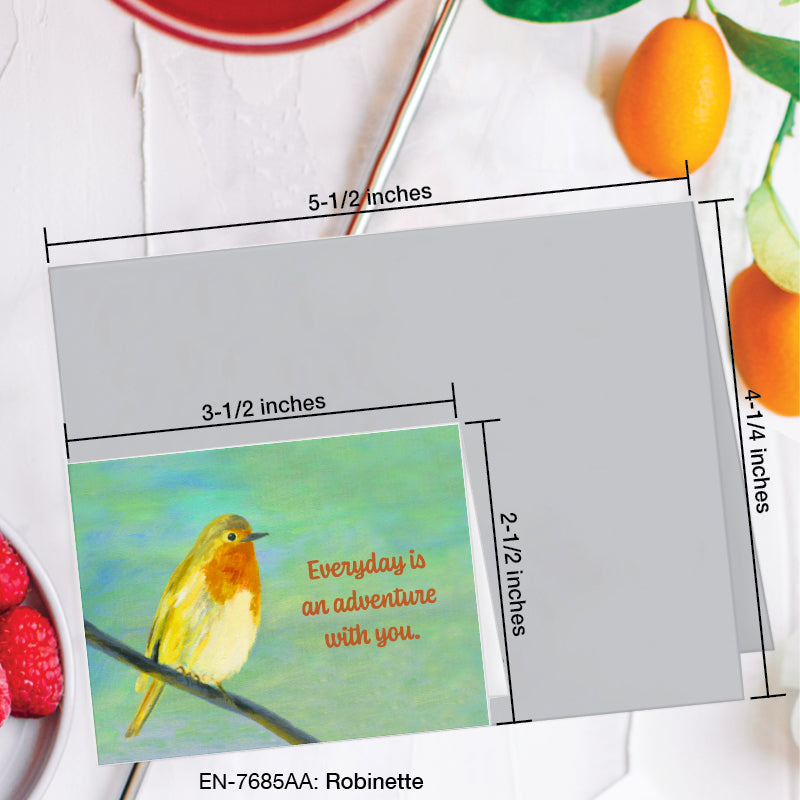Robinette, Greeting Card (7685AA), Enclosure, www.printedcanvas.com