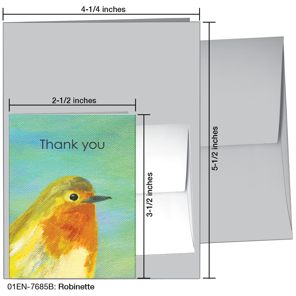 Robinette, Greeting Card (7685B), Enclosure, www.printedcanvas.com