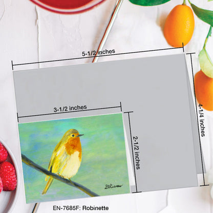 Robinette, Greeting Card (7685F), Enclosure Card, www.printedcanvas.com