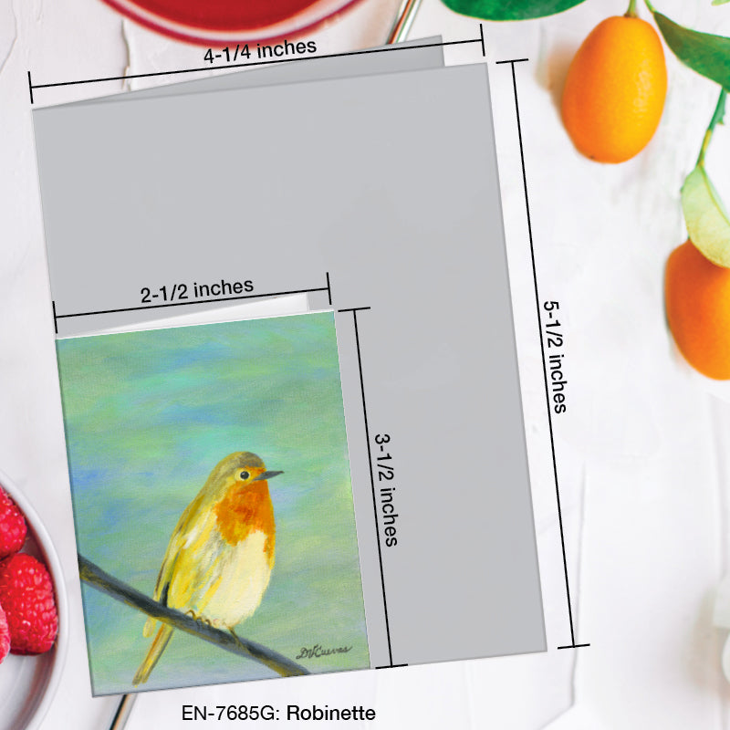 Robinette, Greeting Card (7685G), Enclosure Card, www.printedcanvas.com