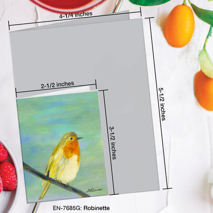 Robinette, Greeting Card (7685G), Enclosure Card, www.printedcanvas.com