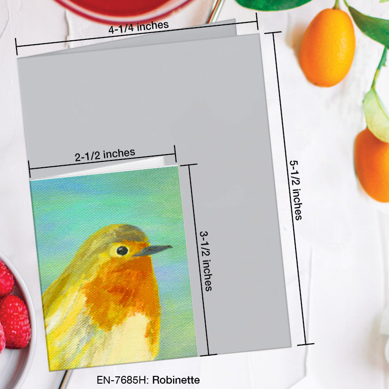 Robinette, Greeting Card (7685H), Enclosure Card, www.printedcanvas.com
