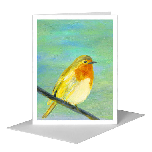 Robinette, Greeting Card (#7685J) A2 Card Front, www.printedcanvas.com