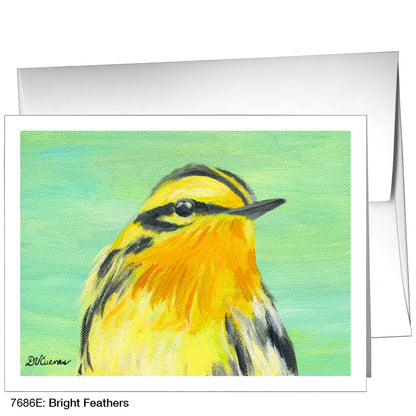 Bright Feathers, Greeting Card (7686E), A2, printedcanvas.com