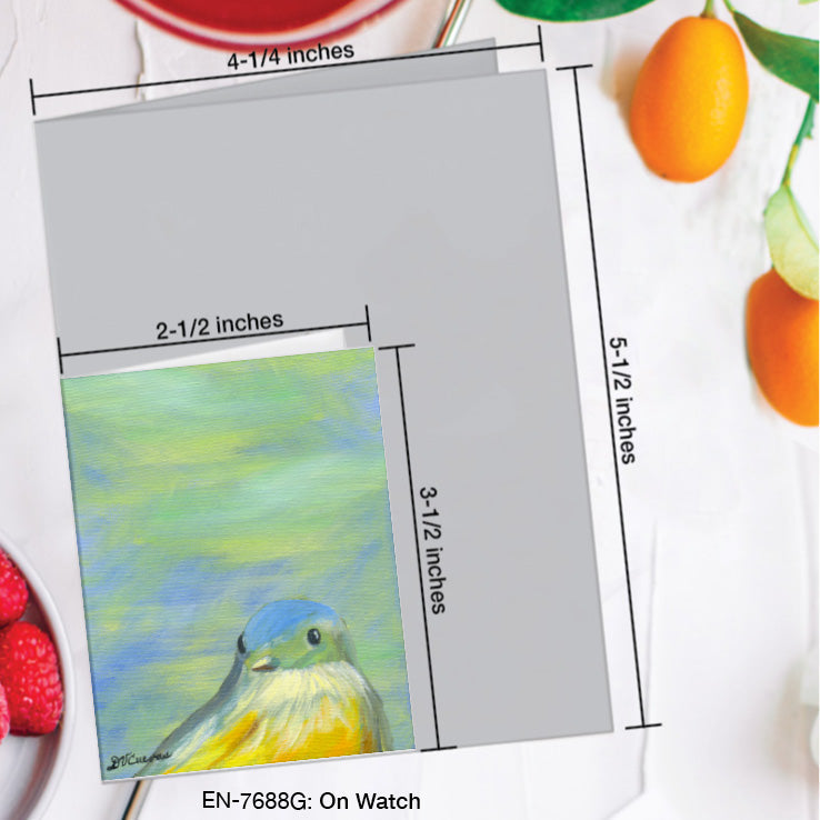 On Watch, Greeting Card (7688G), Enclosure Card, www.printedcanvas.com