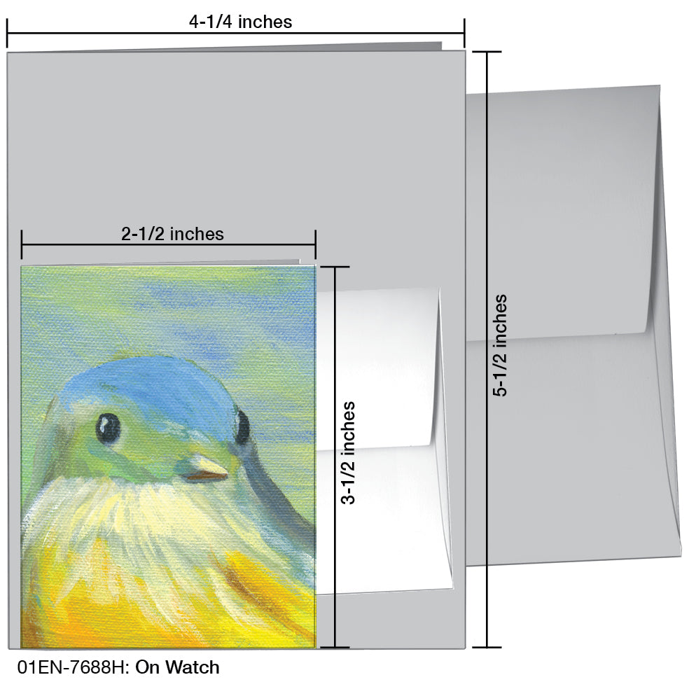 On Watch, Greeting Card (7688H), Enclosure, printedcanvas.com