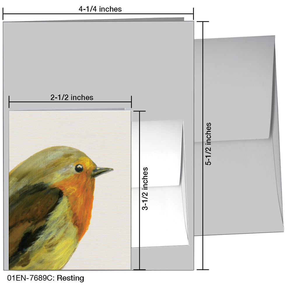 Resting, Greeting Card (7689C), Enclosure, printedcanvas.com