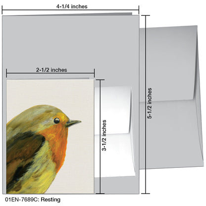 Resting, Greeting Card (7689C), Enclosure, printedcanvas.com