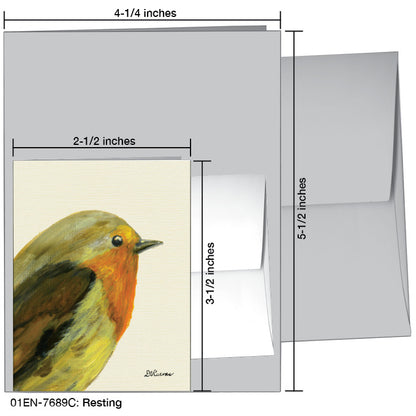 Resting, Greeting Card (7689C), Enclosure Card, www.printedcanvas.com