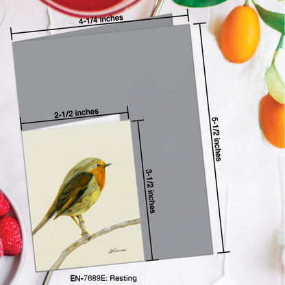 Resting, Greeting Card (7689E), Enclosure Card, www.printedcanvas.com