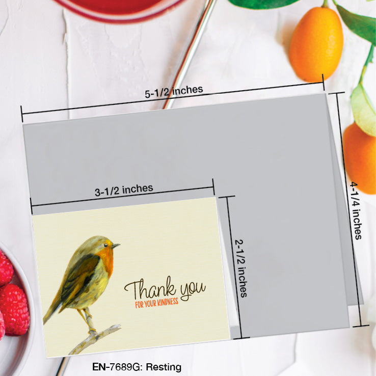 Resting, Greeting Card (7689G), Enclosure Card, www.printedcanvas.com