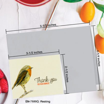 Resting, Greeting Card (7689G), Enclosure Card, www.printedcanvas.com