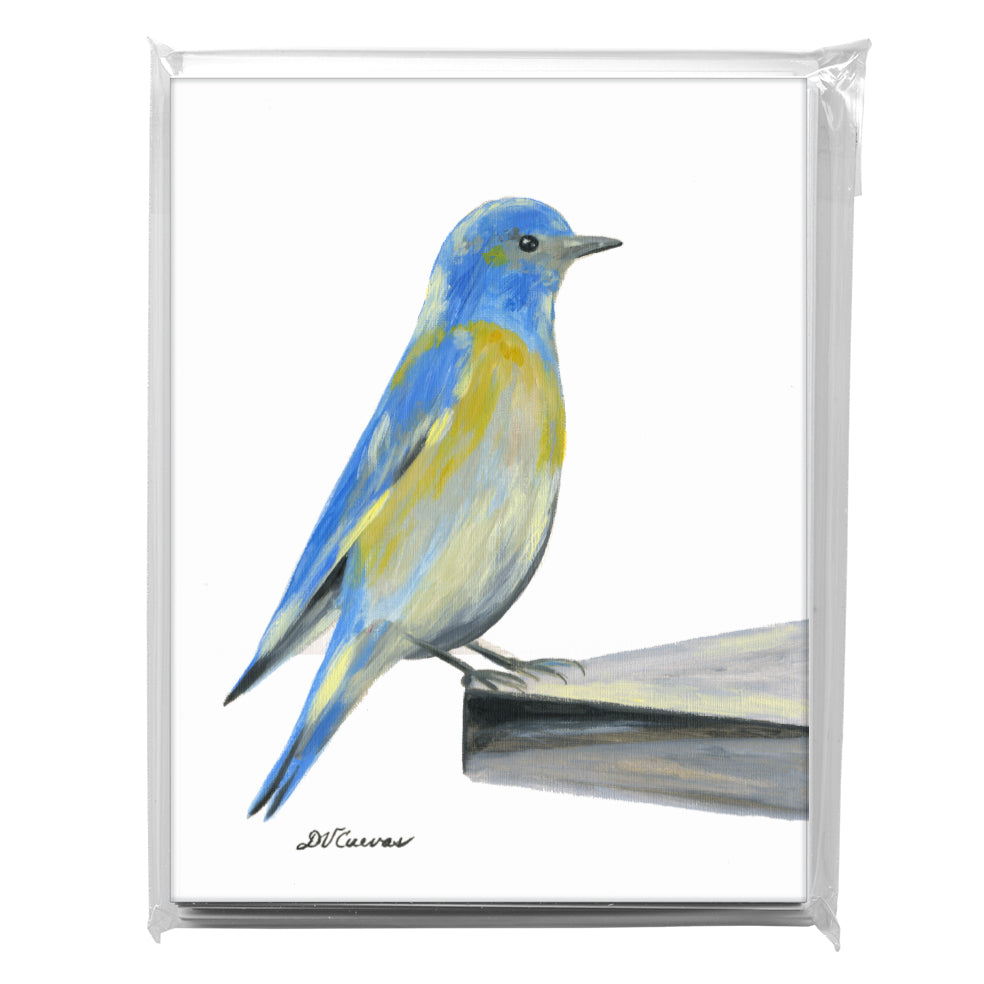 Blue Bird, Greeting Card (7691), A2 8-Pack, printedcanvas.com