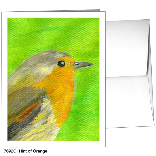 Hint of Orange, Greeting Card (7692G), A2 Card Front, www.printedcanvas.com