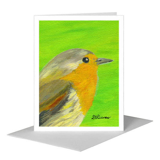 Hint of Orange, Greeting Card (#7692G) A2 Card Front, www.printedcanvas.com
