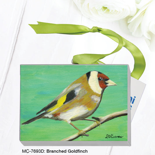 Branched Goldfinch, Mini Canvas (MC-7693D), Front, printedcanvas.com