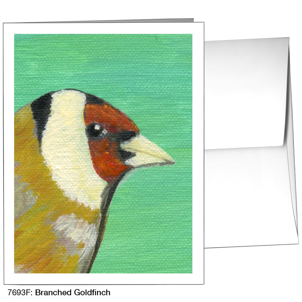 Branched Goldfinch, Greeting Card (7693F), A2, printedcanvas.com