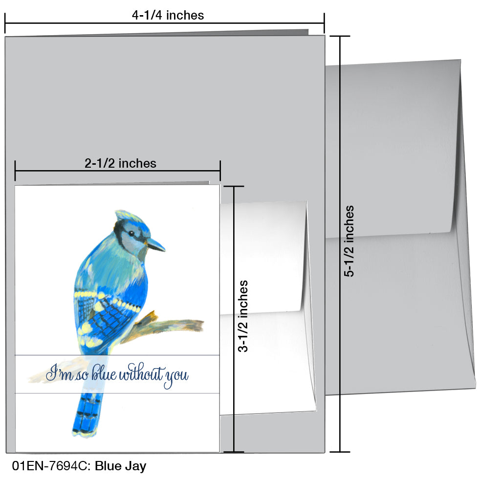 Blue Jay, Greeting Card (7694C)