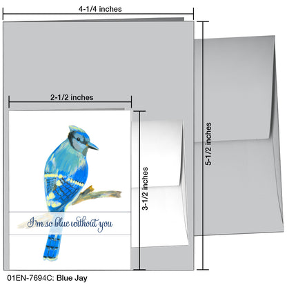 Blue Jay, Greeting Card (7694C)