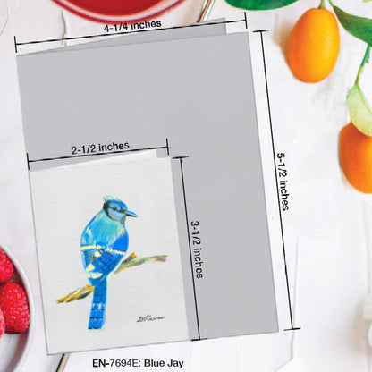 Blue Jay, Greeting Card (7694E), Enclosure Card, www.printedcanvas.com