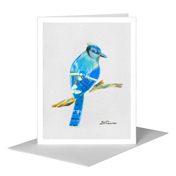 Blue Jay, Greeting Card (#7694E), A2 Card Front, www.printedcanvas.com