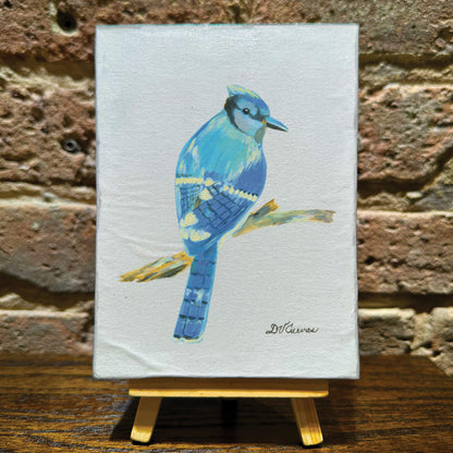 Blue Jay, Mini Artwork (MA-7694E), Front, www.printedcanvas.com