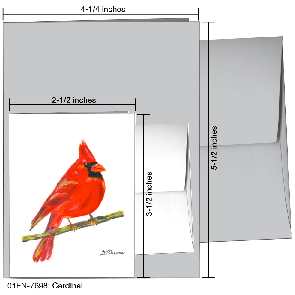 Cardinal, Greeting Card (7698), Enclosure, printedcanvas.com