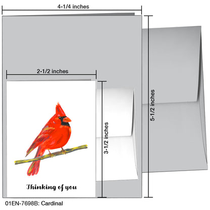 Cardinal, Greeting Card (7698B)