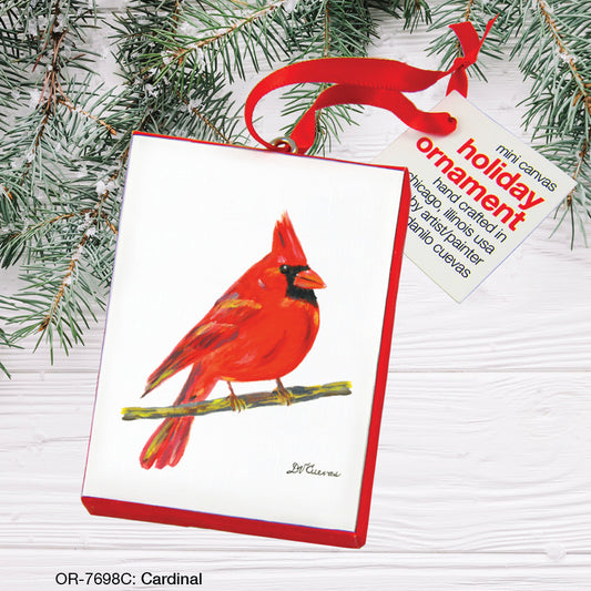 Cardinal, Ornament (OR-7698C), Front, www.printedcanvas.com