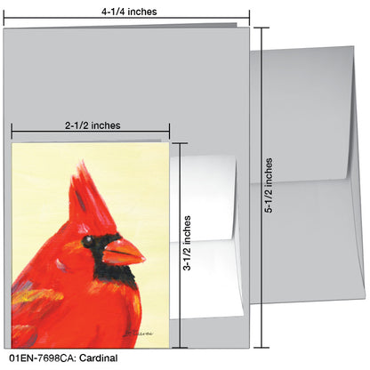 Cardinal, Greeting Card (7698CA), Enclosure Card, printedcanvas.com