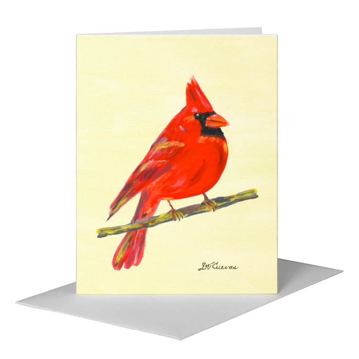 Cardinal, Greeting Card (#7698F) A2 Card Front, www.printedcanvas.com
