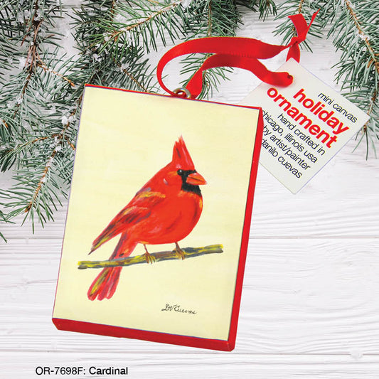 Cardinal, Ornament (OR-7698F), Front, www.printedcanvas.com