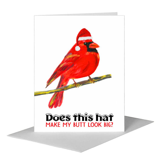 Cardinal, Greeting Card (#7698G) A2 Card Front, www.printedcanvas.com