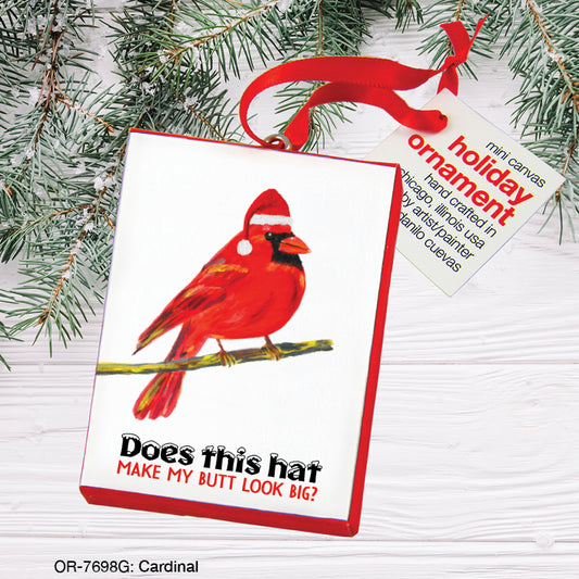 Cardinal, Ornament (OR-7698G), Ornament Front, www.printedcanvas.com