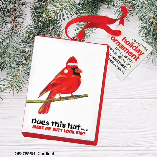 Cardinal, Ornament (OR-7698G), Front, printedcanvas.com