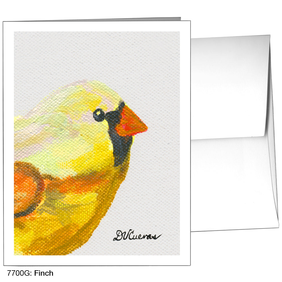 Finch, Greeting Card (7700G), A2, printedcanvas.com