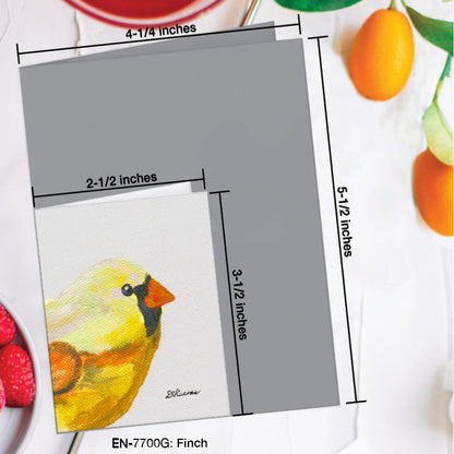 Finch, Greeting Card (7700G), Enclosure Card, www.printedcanvas.com