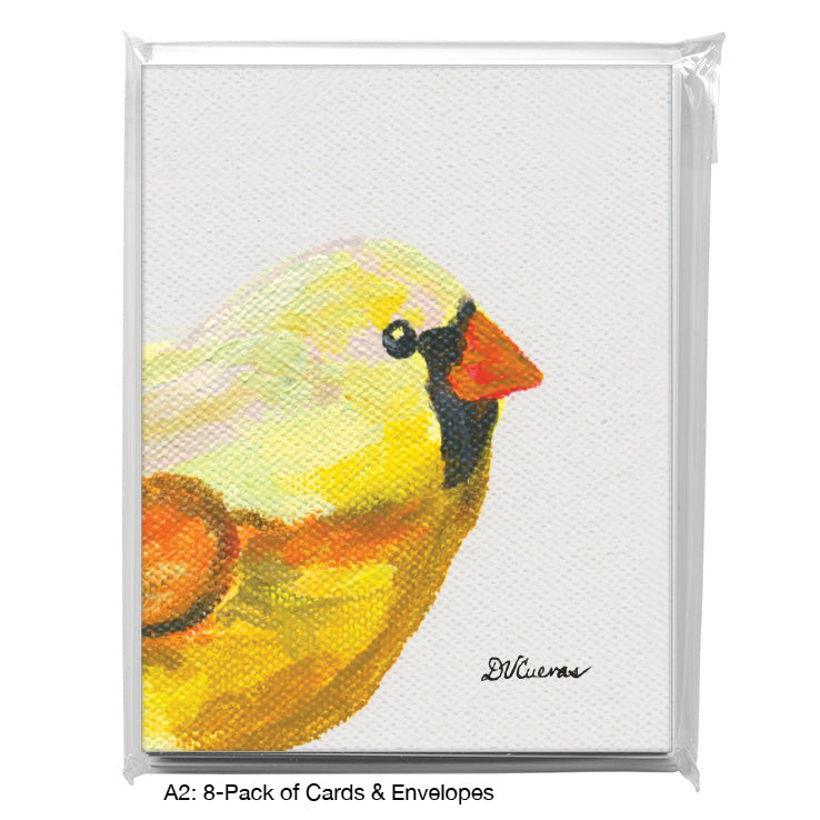 Finch, Greeting Card (7700G), A2 Card 8-Pack, www.printedcanvas.com