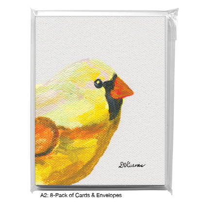 Finch, Greeting Card (7700G), A2 Card 8-Pack, www.printedcanvas.com