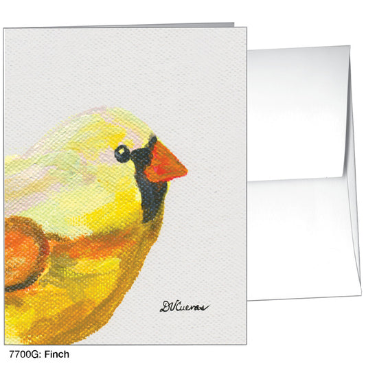 Finch, Greeting Card (7700G), A2 Card Front, www.printedcanvas.com