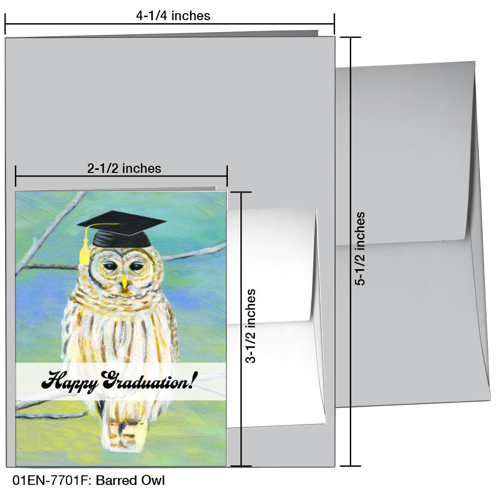 Barred Owl, Greeting Card (7701F)