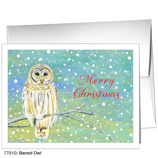 Barred Owl, Greeting Card (7701G), A2, printedcanvas.com