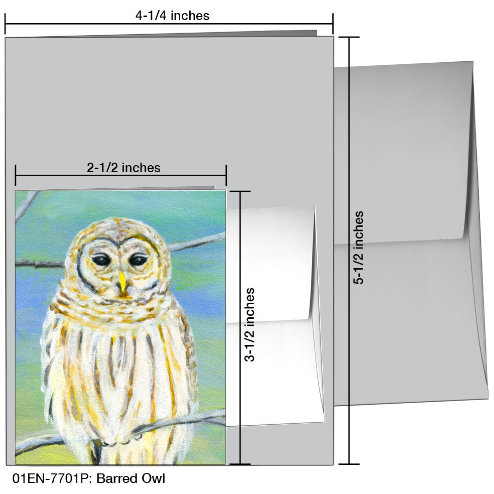 Barred Owl, Greeting Card (7701P)