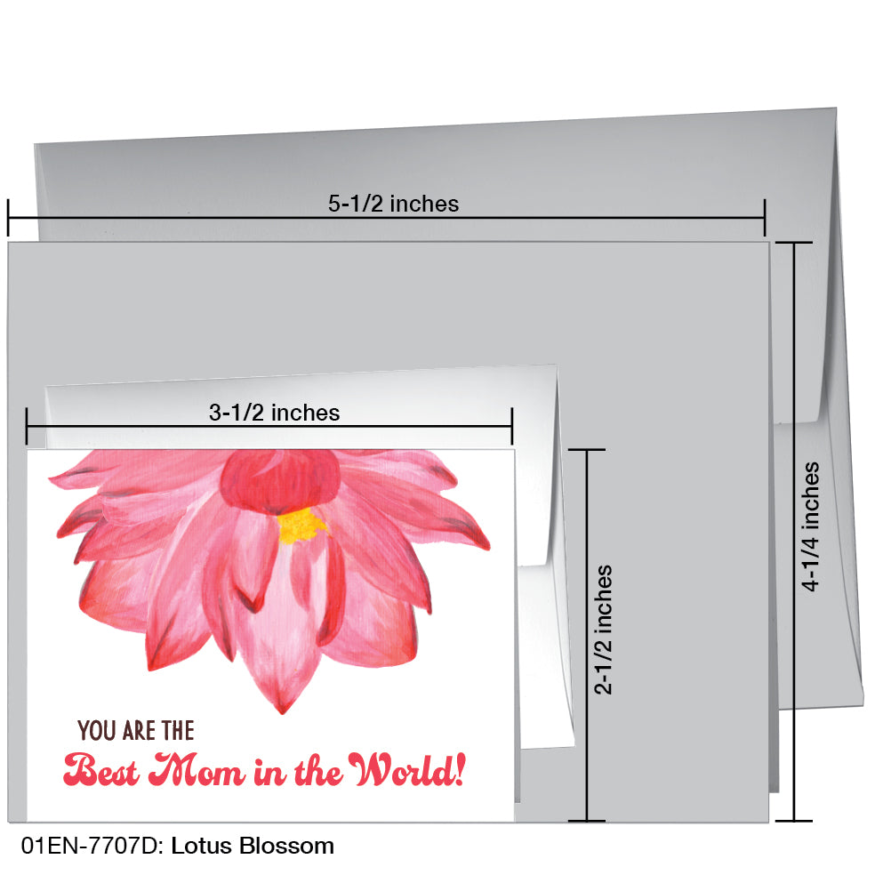 Lotus Blossom, Greeting Card (7707D)
