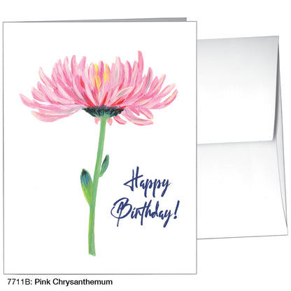 Pink Chrysanthemum, Greeting Card (7711B)