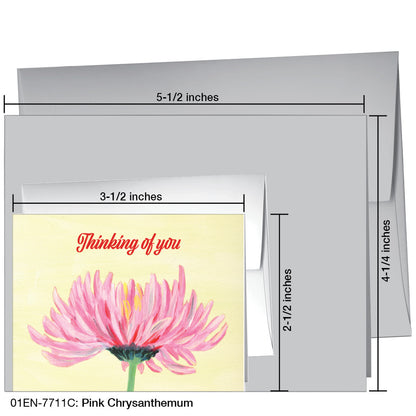 Pink Chrysanthemum, Greeting Card (7711C)
