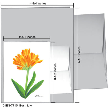 Bush Lily, Greeting Card (7715A)