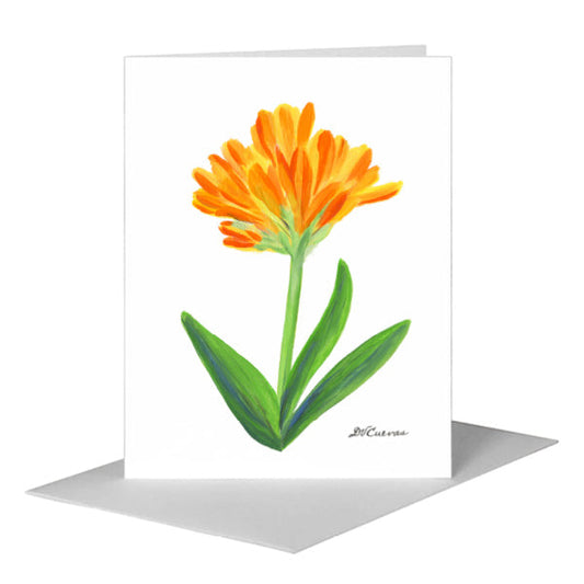 Bush Lily, Greeting Card (#7715A) A2 Card Front, www.printedcanvas.com